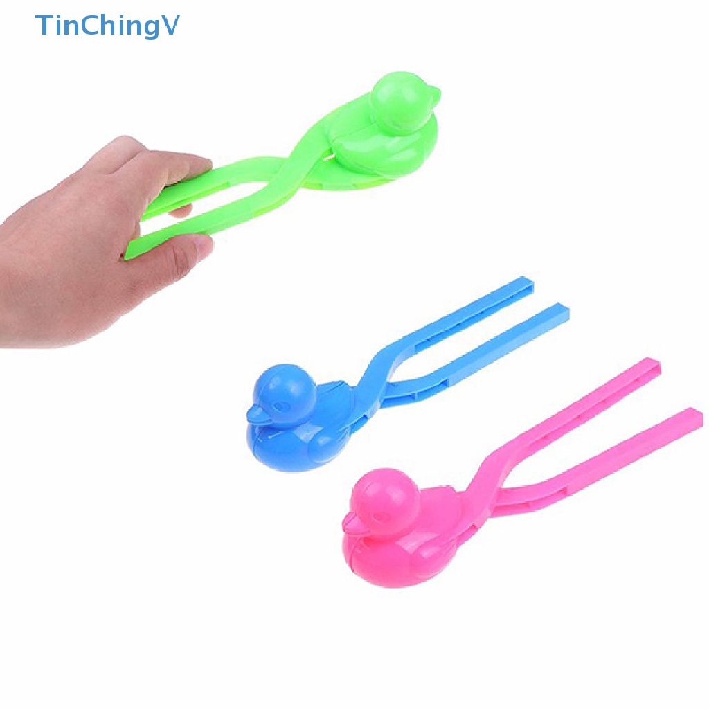 1 Khuôn Kẹp Làm Quả Cầu Tuyết Hình Chú Vịt Vui Nhộn Cho Bé