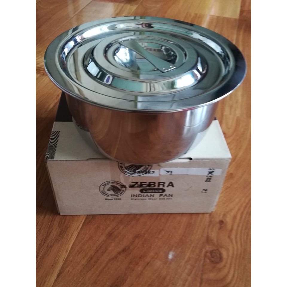 Thau Trộn Thố Inox Zebra Indian Không Quai 14cm 16cm 18cm 20cm-170014,170016,170018,170020