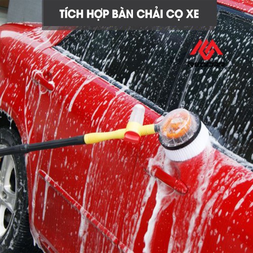 Đầu Vòi Rửa Xe Ô Tô Kết Hợp Bàn Chải Cọ Xoay Tự Động, Tiết Kiệm Thời Gian, Rửa Nhanh, Rửa Sạch Xe Hiệu Qủa