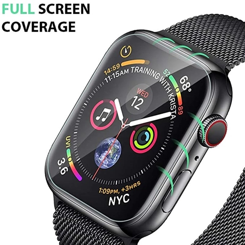 Miếng Dán Bảo Vệ Màn Hình Trong Suốt Cho Apple Watch 6 SE 5 4 40mm 44 Series 3 2 1 38MM 42MM