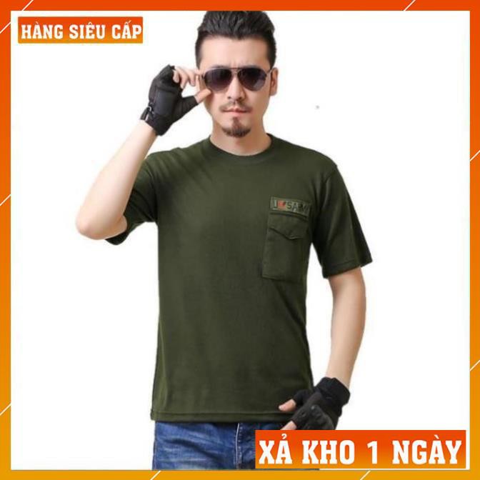 [FreeShip – Xả Kho 1 Ngày]  Áo Thun Nam Lính Mỹ US ARMY - Áo Phông Nam cotton Quân Đội Rằn Ri