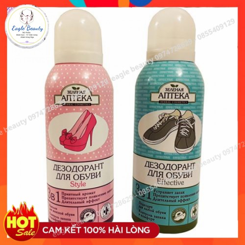 Xịt khử mùi hôi giày APTEKA của Nga 150ml