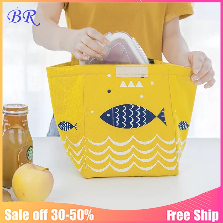 Túi giữ nhiệt hình con cá size to đựng được nhiều đồ. [ giao màu ngẫu nhiên ]