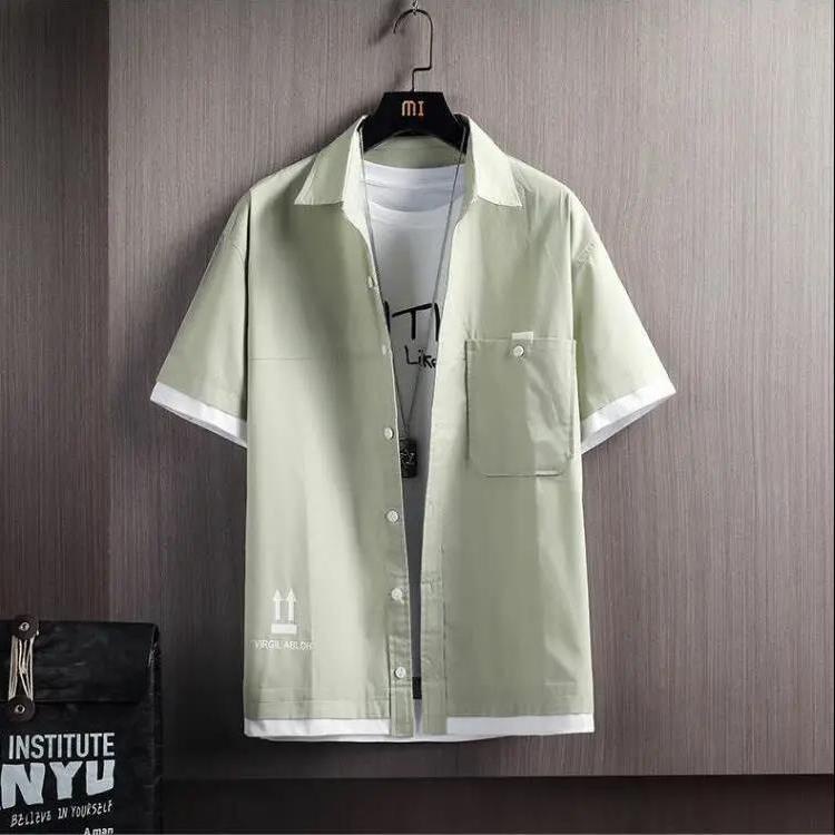 Áo Sơ Mi Mỏng Ngắn Tay Nam Thời Trang Mùa Hè Hàn Quốc