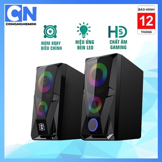 Loa Máy Tính Gaming ROBOT RS200 Hiệu Ứng Đèn LED - Âm Thanh HD Chất Lượng Cao - BẢO HÀNH 12 THÁNG