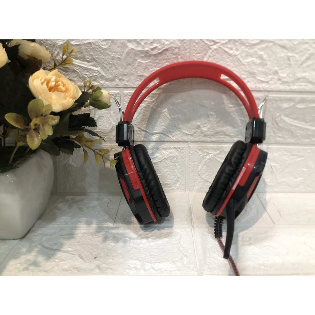 Tai Nghe Chụp Tai Chuyên Chơi Game Qinlian A6 jack 3.5 Có Micro, Dây Chống Đứt, Dùng Được Cho Máy Tính