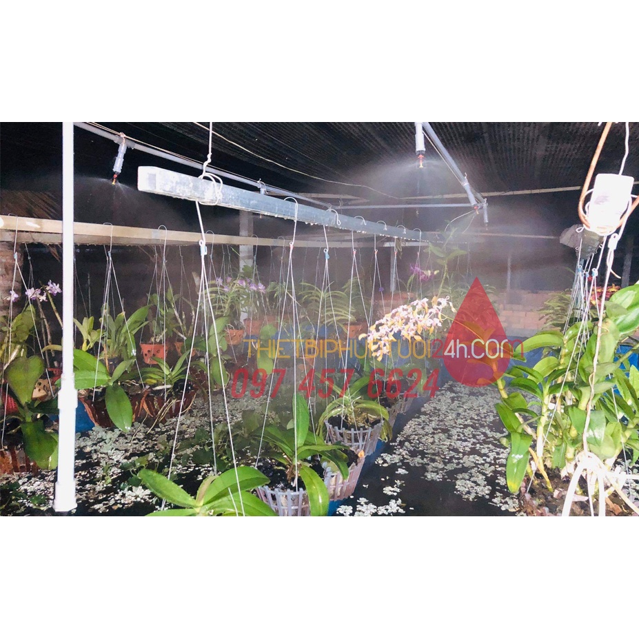Béc tưới phun mưa béc xòe 360 độ tưới lan tưới rau cây cảnh nhiều tùy chọn kết nối - MHL
