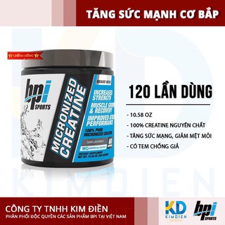 BPI Sport Micronized Creatine -Tăng sức mạnh, giảm mệt mỏi, xây dựng cơ bắp