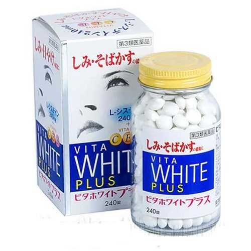Viên uống trắng da, mờ thâm nám Vita White Plus 240 viên Nhật Bản