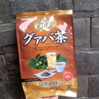 Trà Ổi Orihiro 60 túi lọc - Trà lá ổi Guava tea Nhật Bản Hỗ Trợ Giảm Cân