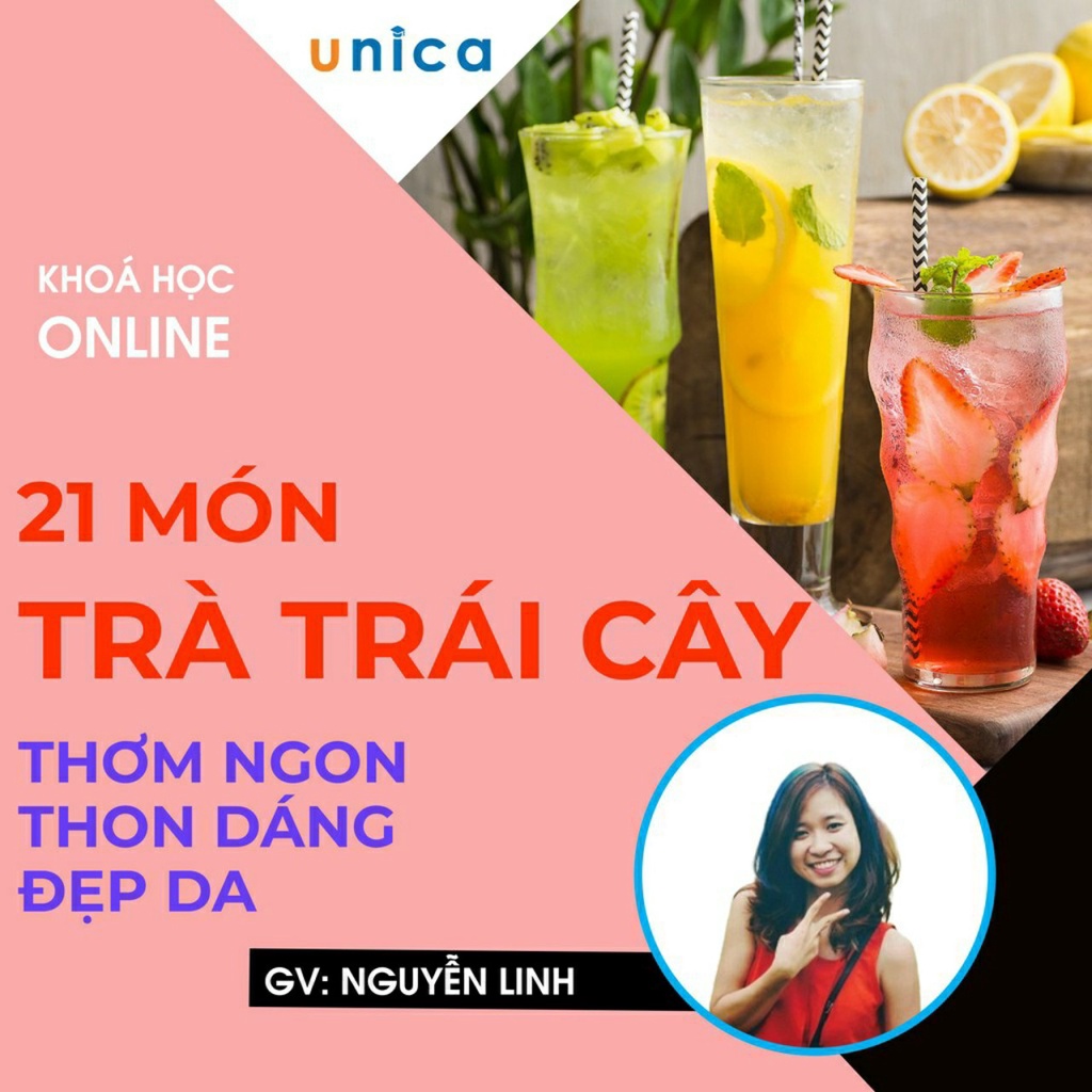 Toàn quốc- [E-voucher] FULL khóa học 21 món trà trái cây siêu thơm ngon thon dáng, đẹp da