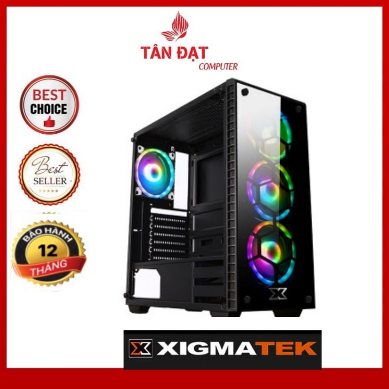 ( Siêu Rẻ ) Vỏ Case Máy Tính XIGMATEK VENOM (No Fan) -Chính Hãng Mới 100%