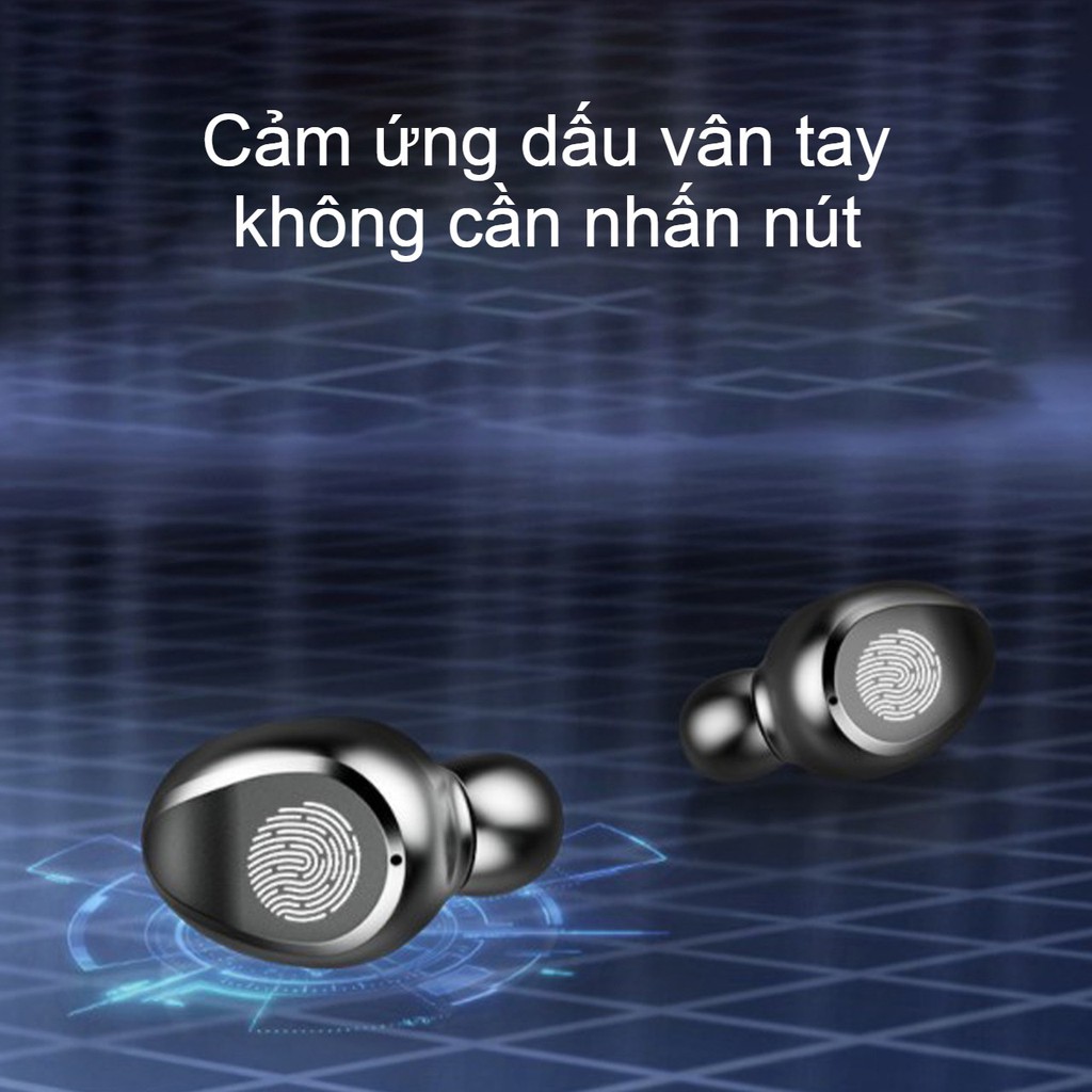 Tai nghe Bluetooth 5.0 AMOI F9 nút cảm ứng không dây chống nước Pin 280h kèm sạc dự phòng | BigBuy360 - bigbuy360.vn