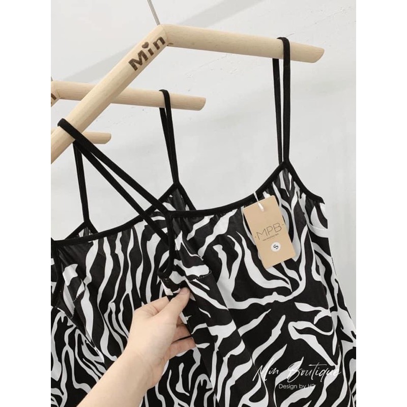 [Hàng Chuẩn] Váy Body Hoạ Tiết, Đầm Dáng Ôm 2 Dây Sexy Có Ảnh Thật Kèm Video | BigBuy360 - bigbuy360.vn