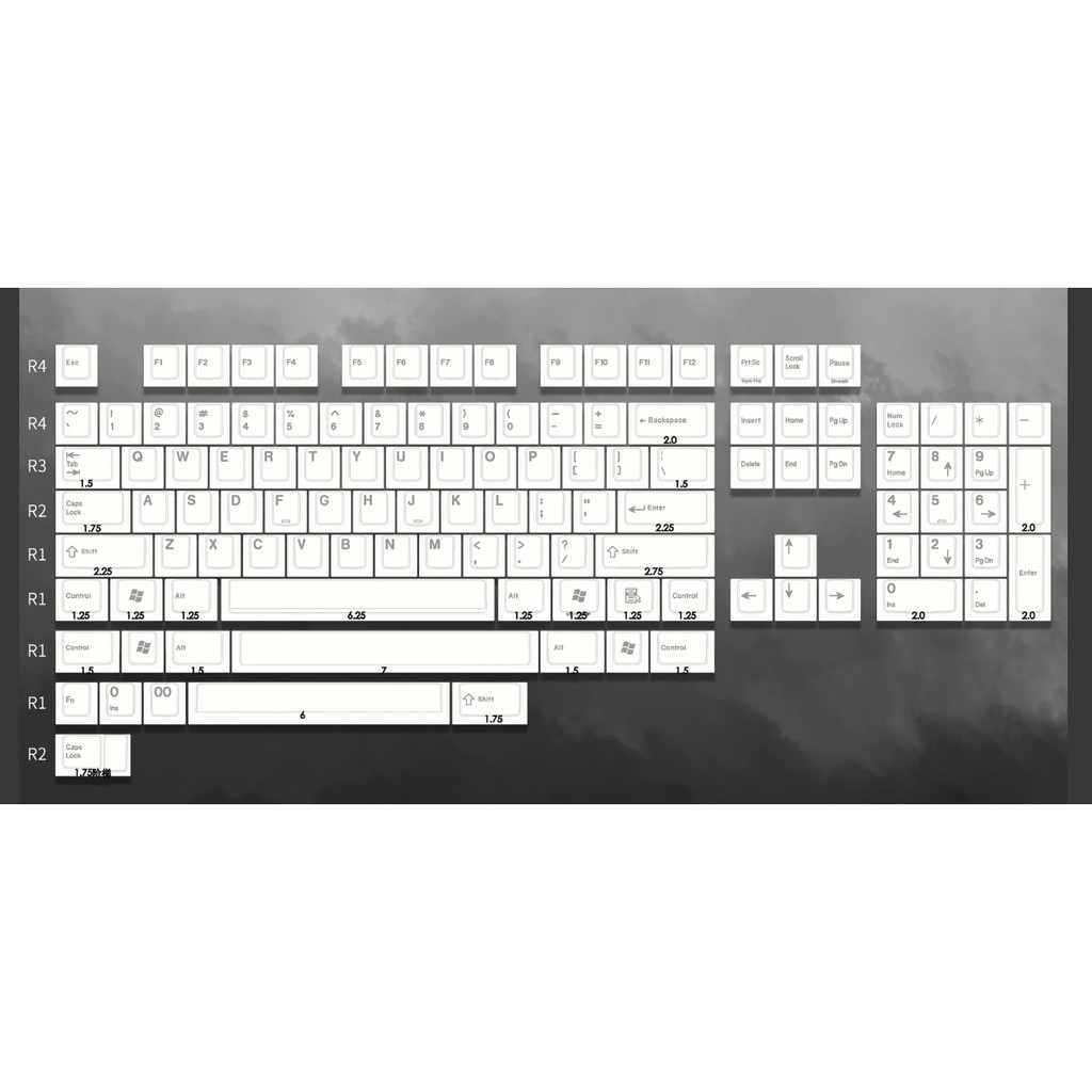 Enjoy PBT Gray | Nút nhựa bàn phím cơ