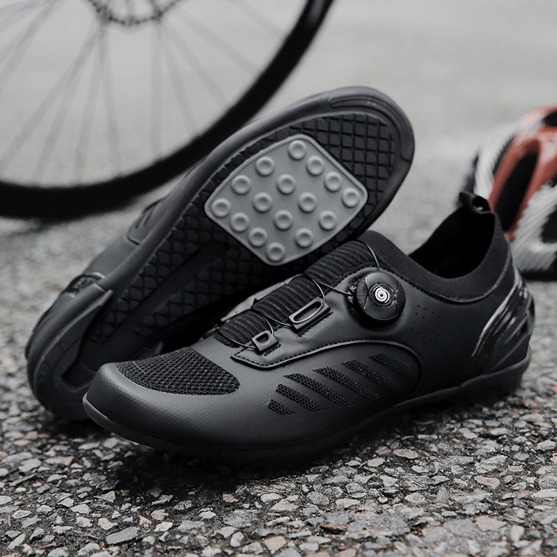 Giày Đạp Xe Không Khóa Mới Giày Thể Thao Đế Bằng Giày Đinh Nam Leo Núi Giày Đạp Xe Đường Trường Tốc 