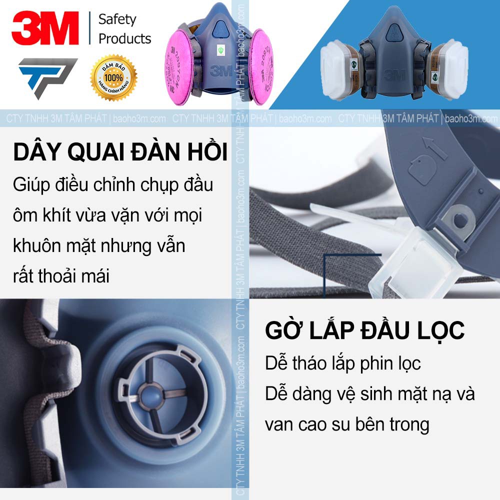 Mặt nạ phòng độc 3M 7502