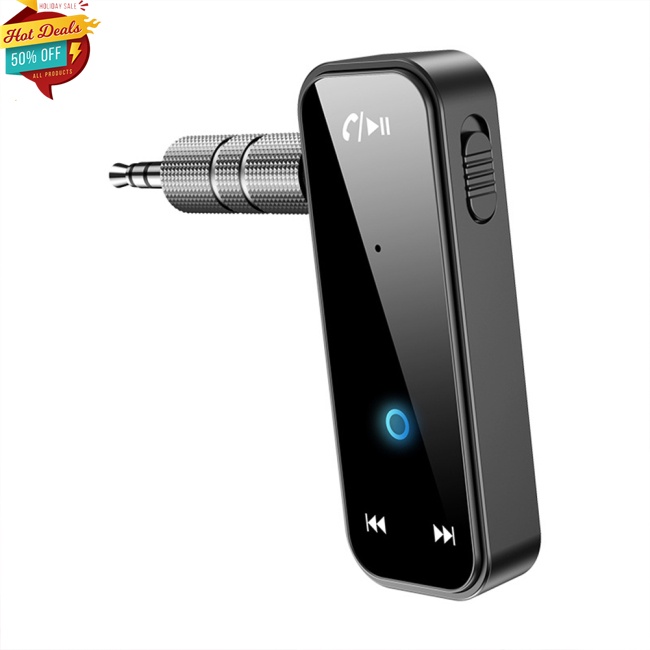 Thiết Bị Nhận Tín Hiệu Bluetooth 5.0 Không Dây Giắc Cắm 3.5mm Chuyên Dụng Cho Xe Hơi