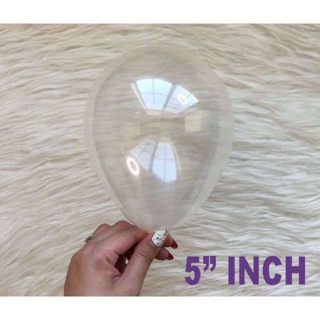 BÓNG TRÒN CAO SU TRONG SUỐT THÁI LAN - size 6&quot; ( chính hãng)