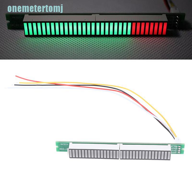 【ter】32 music Level indicator LED spectrum VU Meter Amplifier for Amplifier Board