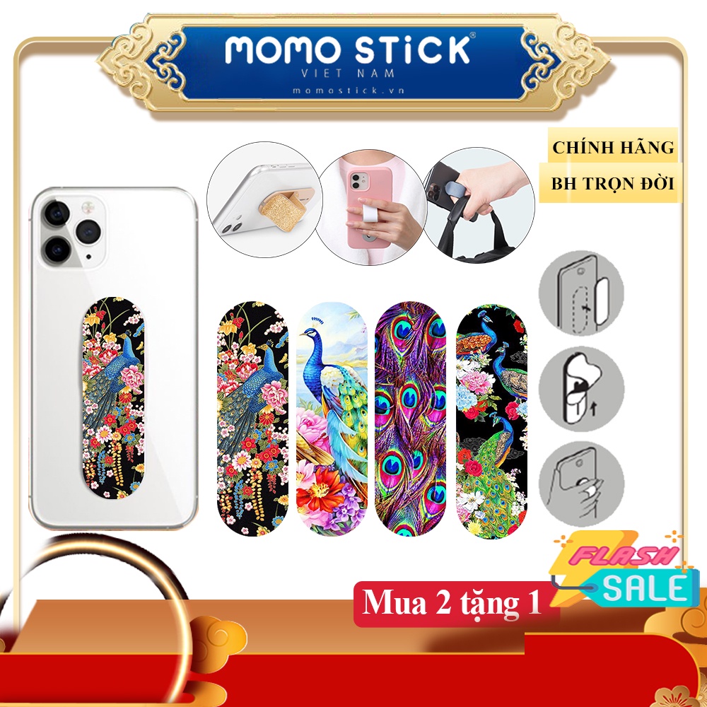 Giá đỡ điện thoại,chân đế và tay cầm điện thoại momostick, giá đỡ dt Hàng chính hãng