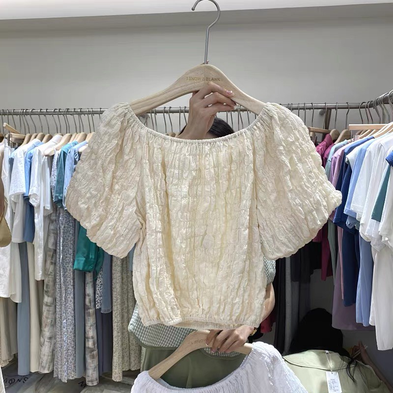 Áo Croptop nữ trễ vai xinh xắn m123