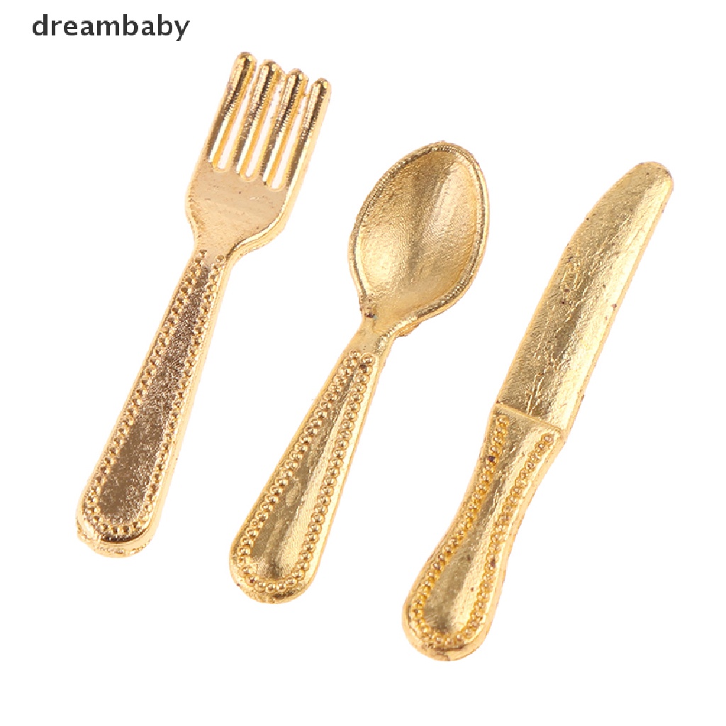 Bộ Dao Muỗng Nĩa Tỉ Lệ 1: 12 Dùng Trang Trí Nhà Búp Bê