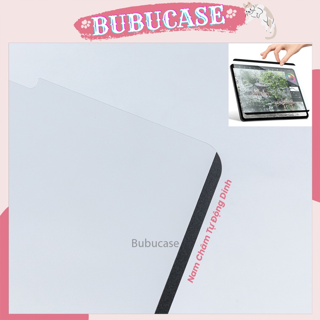 Dán Màn Hình iPad Paperlike Nam Châm Tự Động Dính, Tháo Rời Dễ Dàng  - Chống Vân Tay, Chống Chói, Chống Trầy Xước