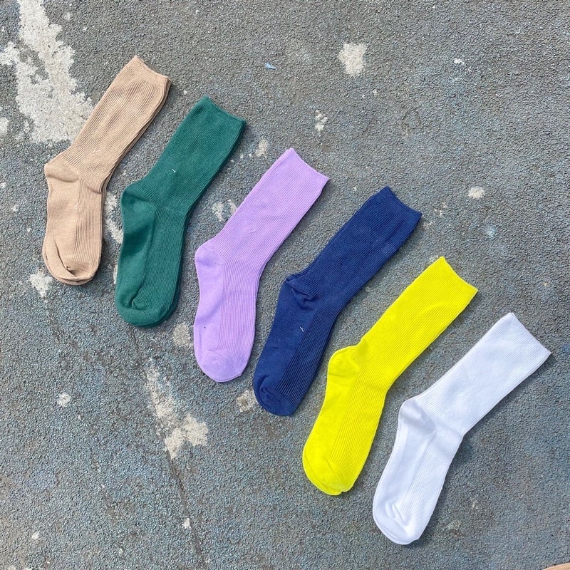 Tất / Vớ thun gân - 10 màu