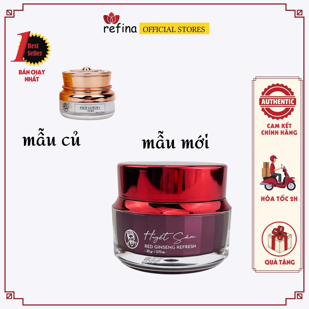 Kem Face Huyết Sâm Phục Hồi Bà Lão Phiên Bản Mới Red Gingseng Refresh ( Nâng Cấp Của Luxury )