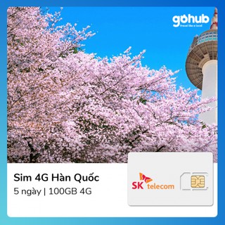 SIM Du lịch Hàn Quốc 5 ngày – 100GB 4G