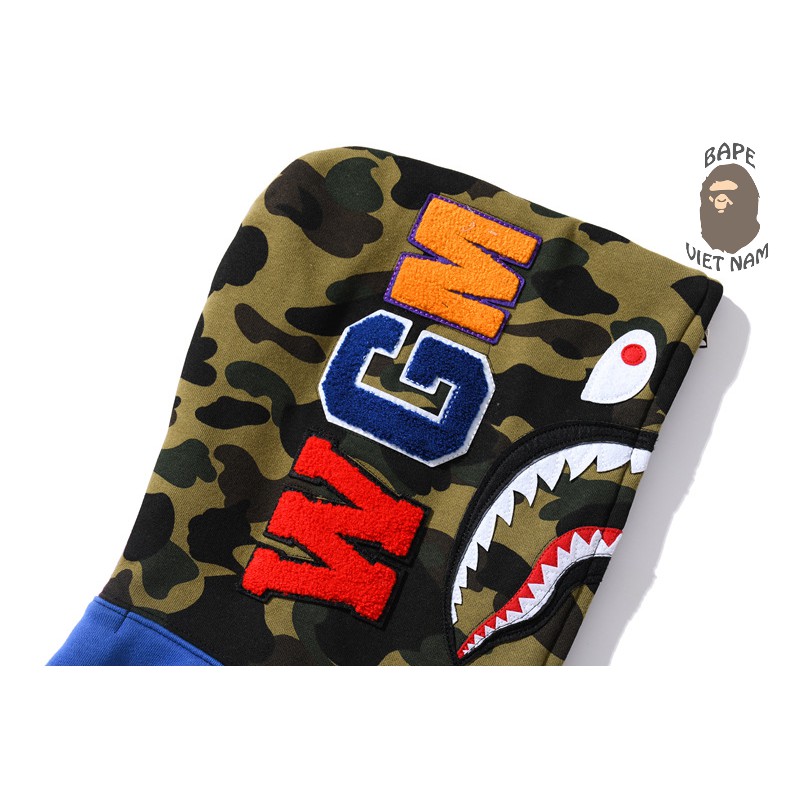 [ODER + FREESHIP] Jacket Bape Shark Many Color fullzip , Áo khoác Hoodie Bape Cá Ngáo SeaSon 2021 | BigBuy360 - bigbuy360.vn