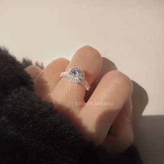 NHẪN BẠC NHÔ ĐAI ĐÁ VUÔNG