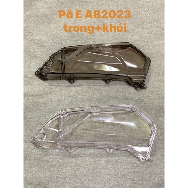 Pô E Air Blade 160/125 Đen Khói &amp; Trắng Trong