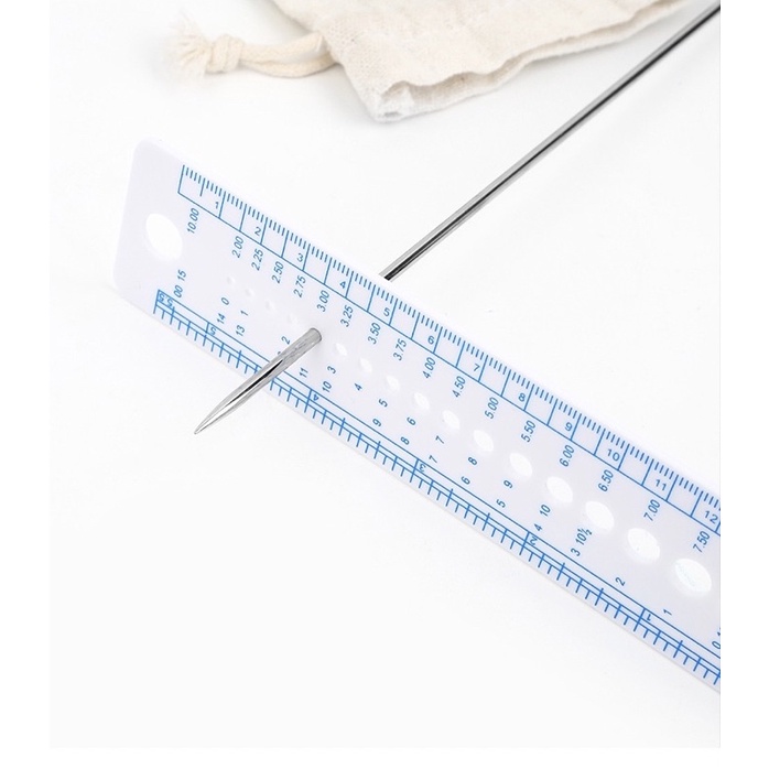Thước đo size kim móc, sợi len