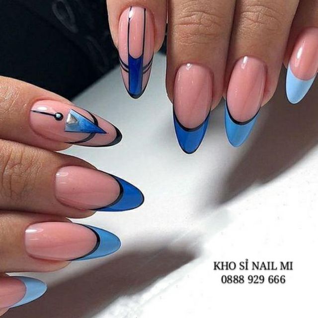 Khuôn cắt bột nail - khuôn inox cắt bột hình tròn tạo french đầu móng nhanh, đẹp (lẻ chiếc)