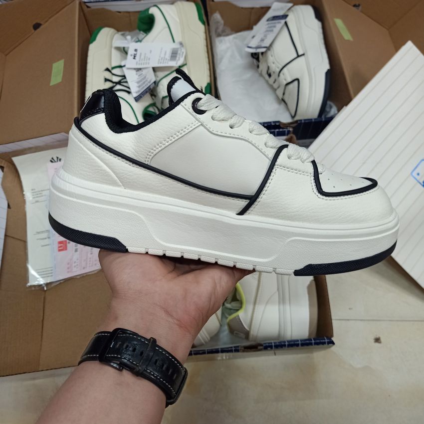 Giày MLB Chunky Liner White Black Xịn Sò ,Giầy MLB NY Đen Trắng- HOT trend 2022- Full Box Bill