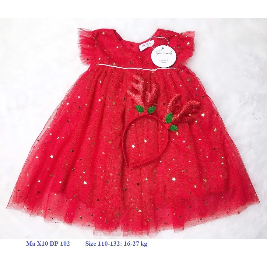 Mã X10 DP 102 - Đầm noel cho bé + bờm