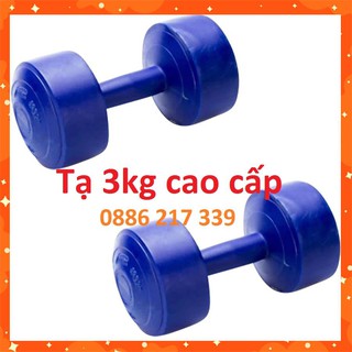 Tạ Tay Tạ Nhựa Tay Tạ Tập Gym Tại Nhà 3kg hàng cao cấp ( Đủ Size 1kg 2kg 3kg 4kg 5kg 6kg 7kg 8kg)