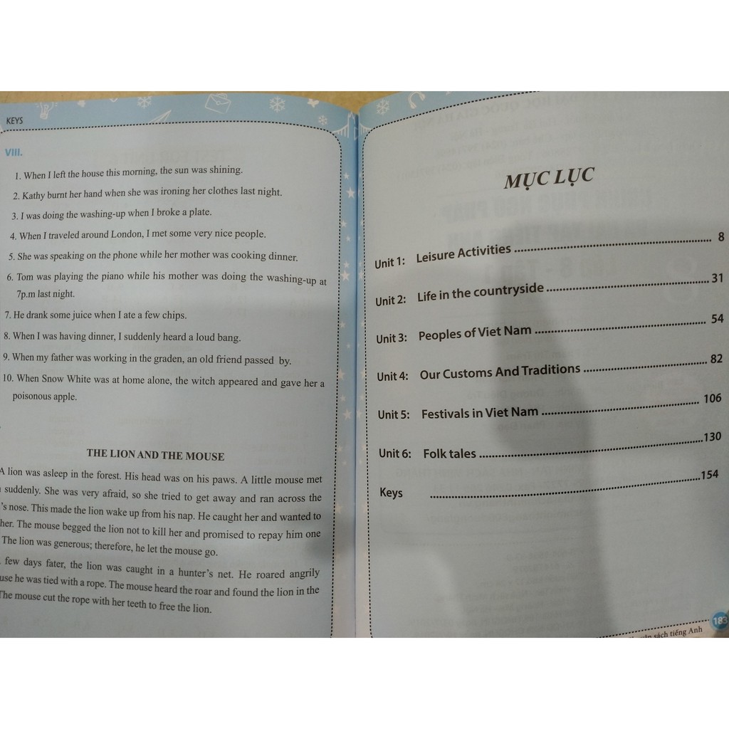 Sách - Chinh phục ngữ pháp và bài tập tiếng anh lớp 8 tập 1,2