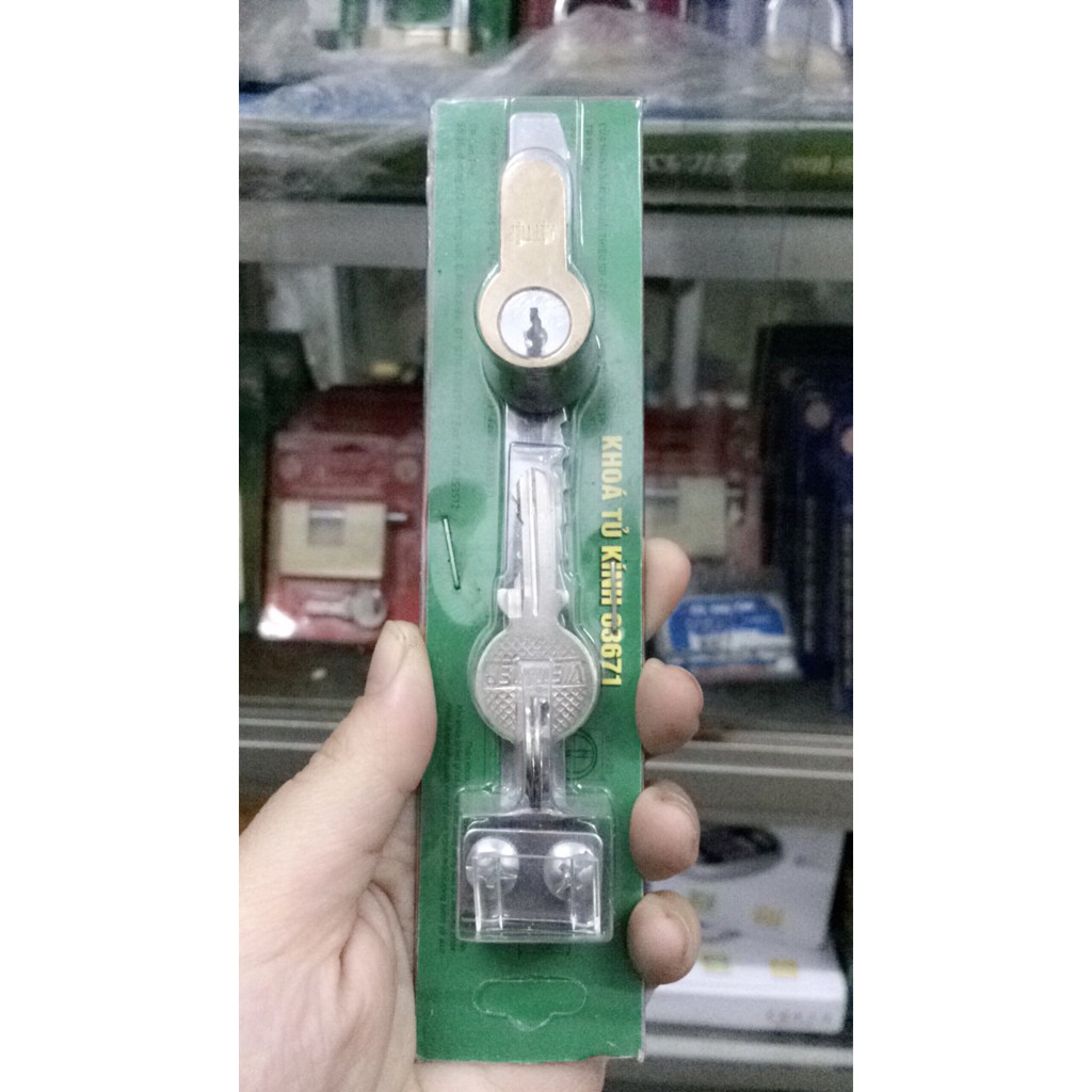Khóa tủ kính VIệt Tiệp 03671