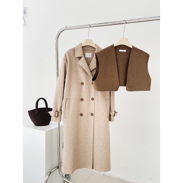 ( Ảnh thật ) V10127 Áo dạ ép kèm áo gile dáng dài Anna | BigBuy360 - bigbuy360.vn