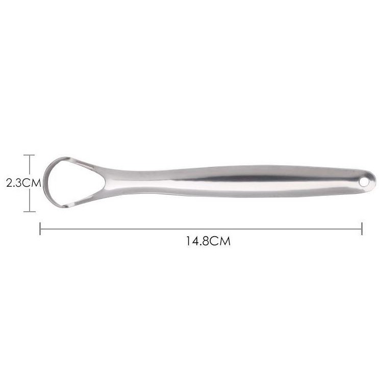 Dụng cụ cạo lưỡi bằng thép không gỉ 304 - Bộ dụng cụ nha khoa - Bộ dụng cụ làm sạch răng miệng.trongbo