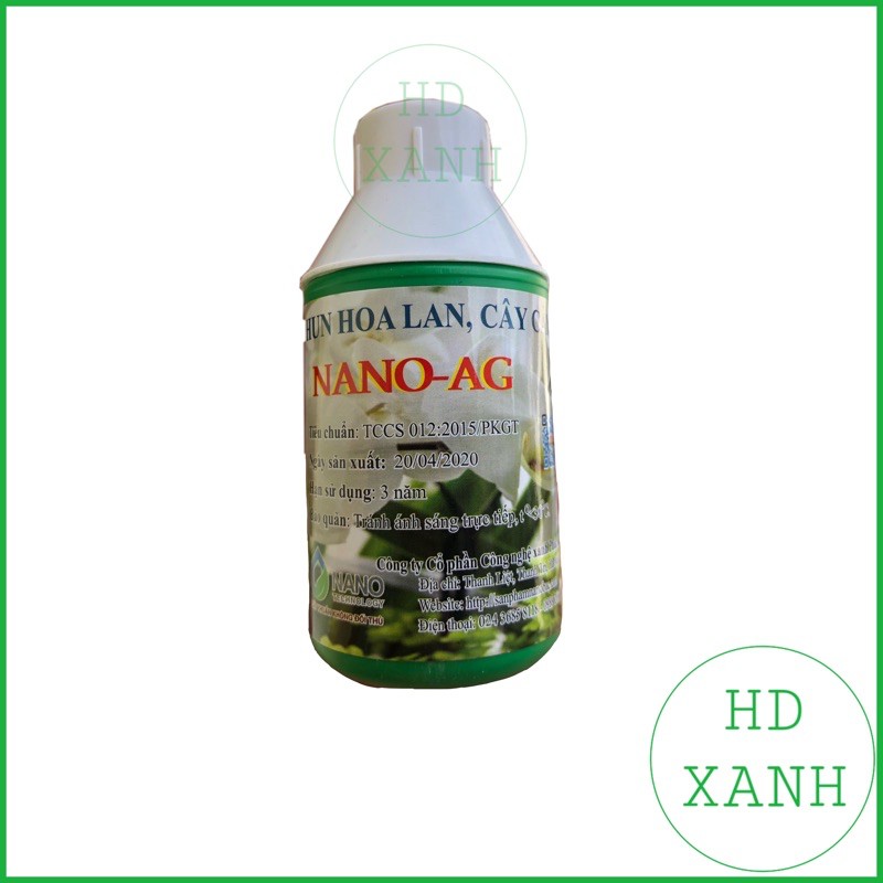 xịt ,phun hoa lan cây cảnh nano bạc ag 100ml