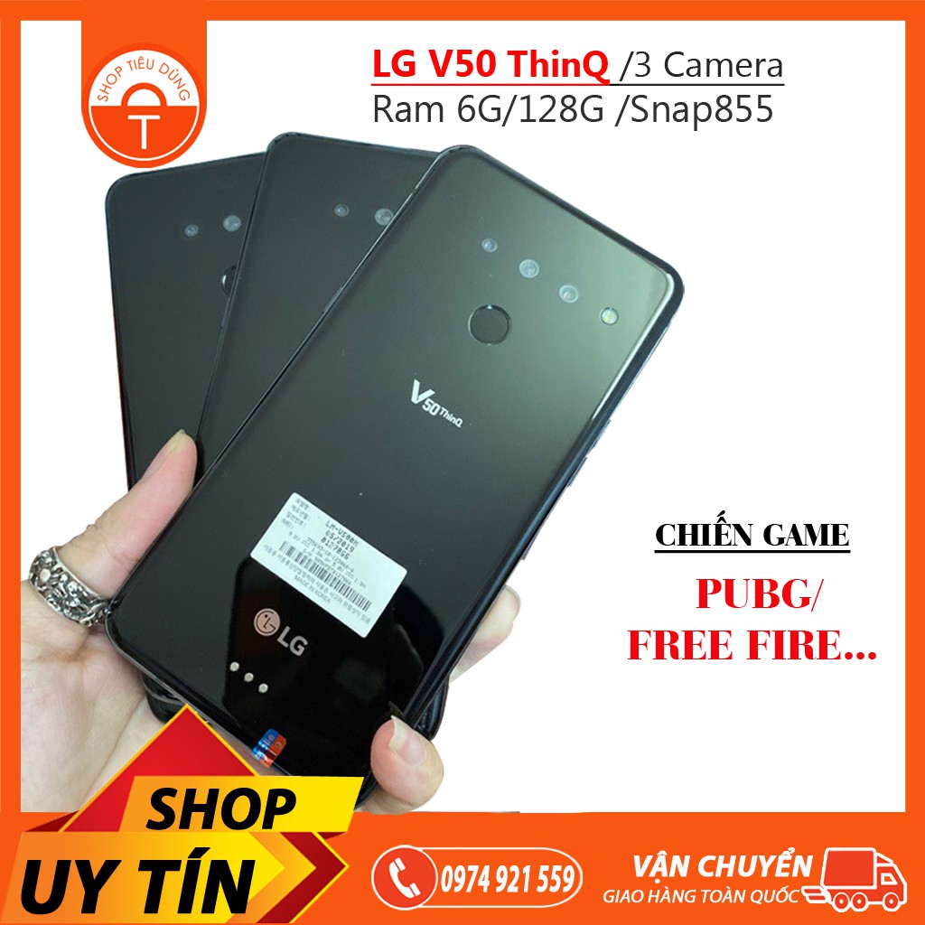 Điện thoại LG V50 ThinQ 3 Camera bản Hàn Quốc ram 6G/128G /Snap855