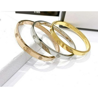 Vòng Cartier 4 đá - Bạc