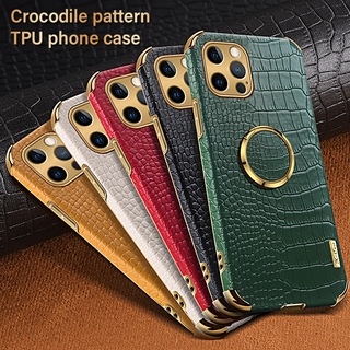 Ốp Lưng Giả Da Cá Sấu Độc Đáo Cho Iphone X / Xs / Xs Max / Xr / 11 / 11 Pro / 11 Pro Max / 12 Mini / 12 / 12 Pro / 12 Pro Max