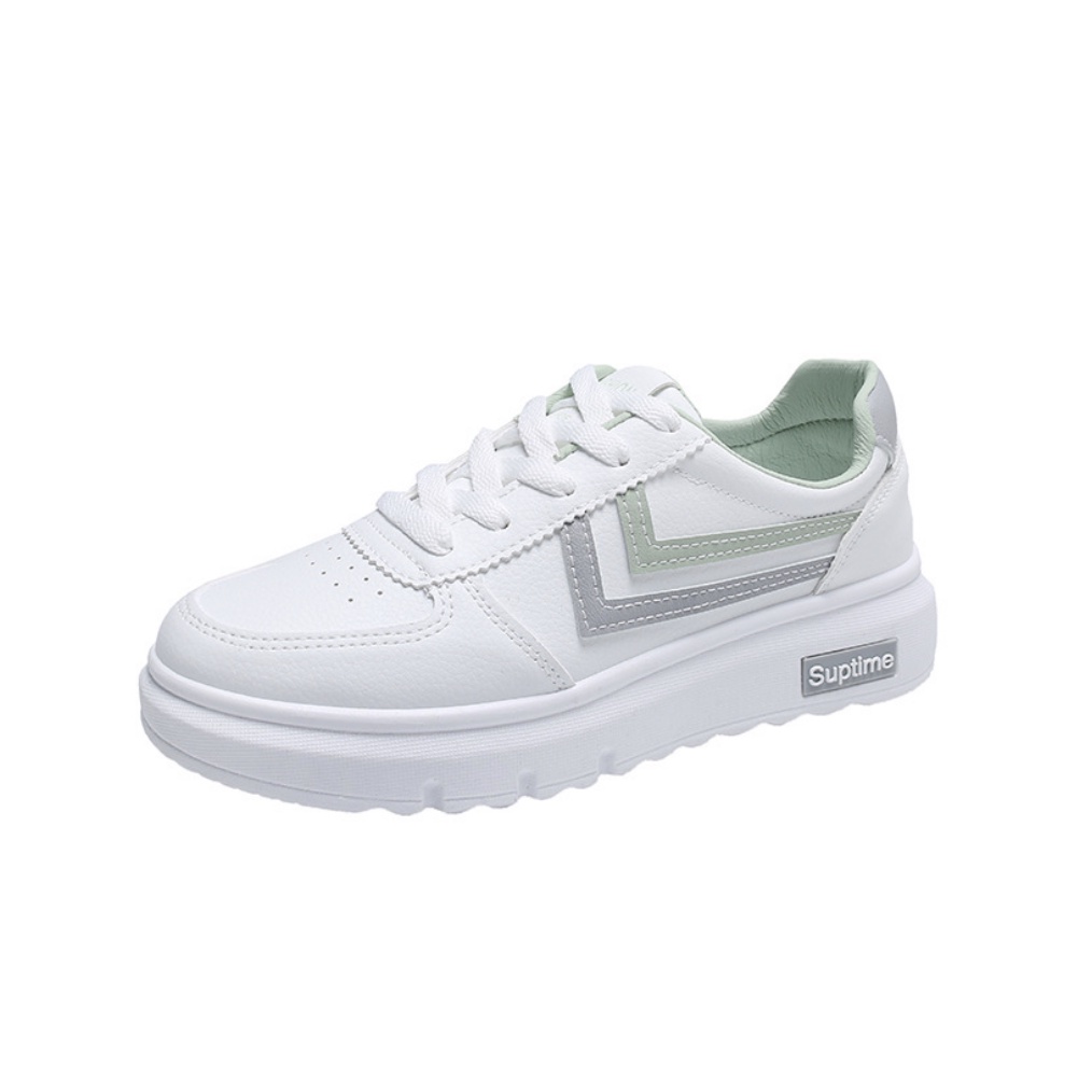 Giày thể thao nữ GODLSNEAKER G104 trắng xanh