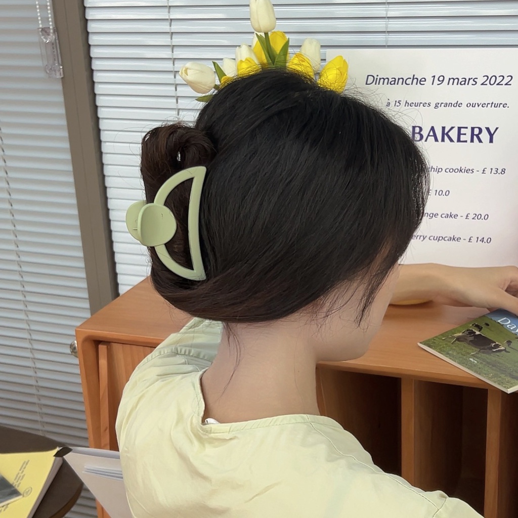 Kẹp Tóc Cá Mập Lớn Phong Cách Hàn Quốc