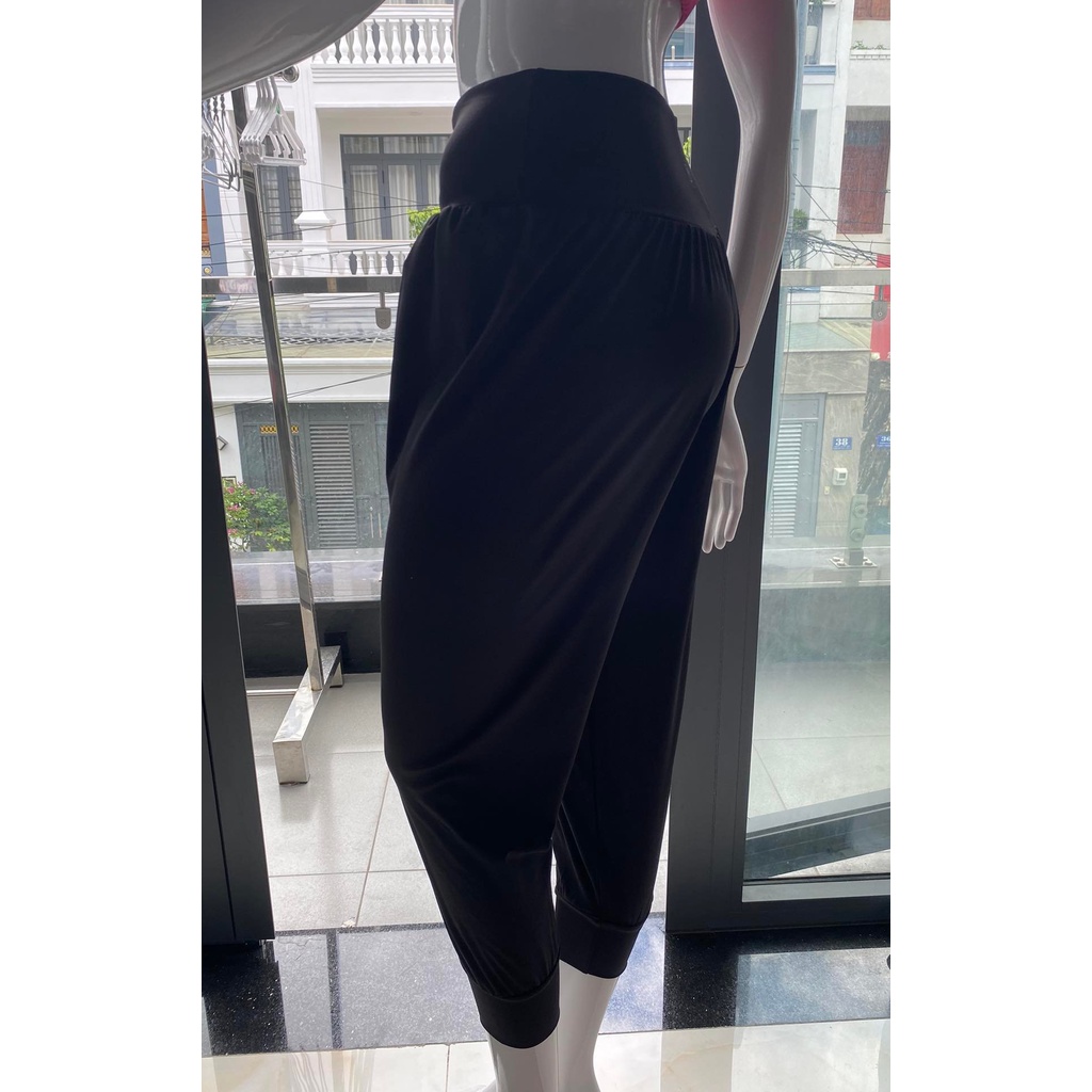 Quần dài alibaba tập gym yoga đi bộ vải thun cotton spandex siêu nhẹ co giãn 4 chiều Minatexsport